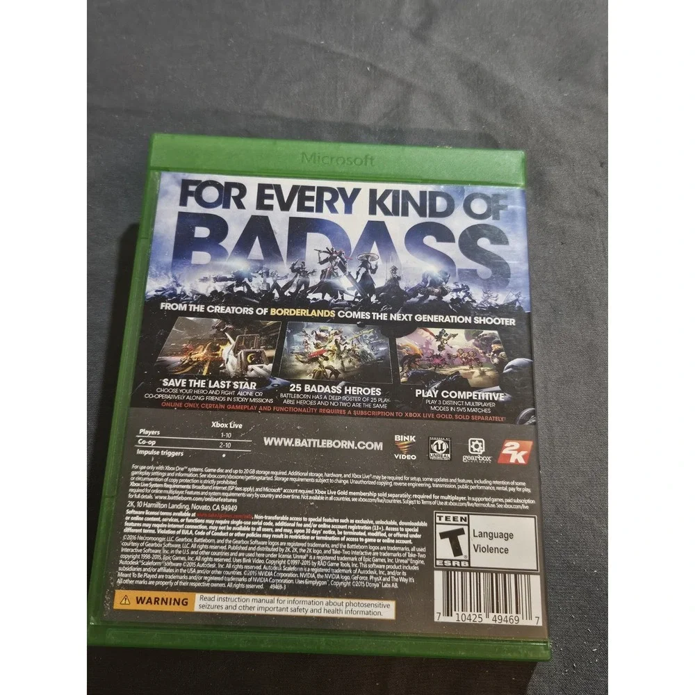Battleborn Xbox One 2016‎ Gearbox 2K Games Hero Shooter Physical Disc CIB